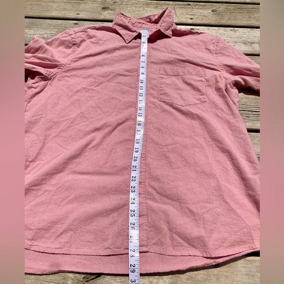 💚 H&M Men’s Pink Button-Up Shirt - XL Regular Fit - Picture 6 of 6